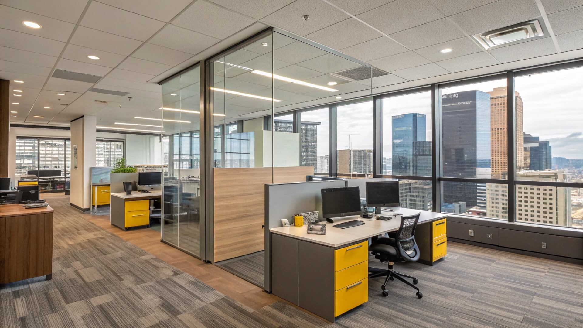 Downtown office renovation interior